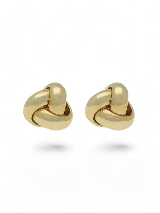 Knot Stud Earrings in 9ct Yellow Gold