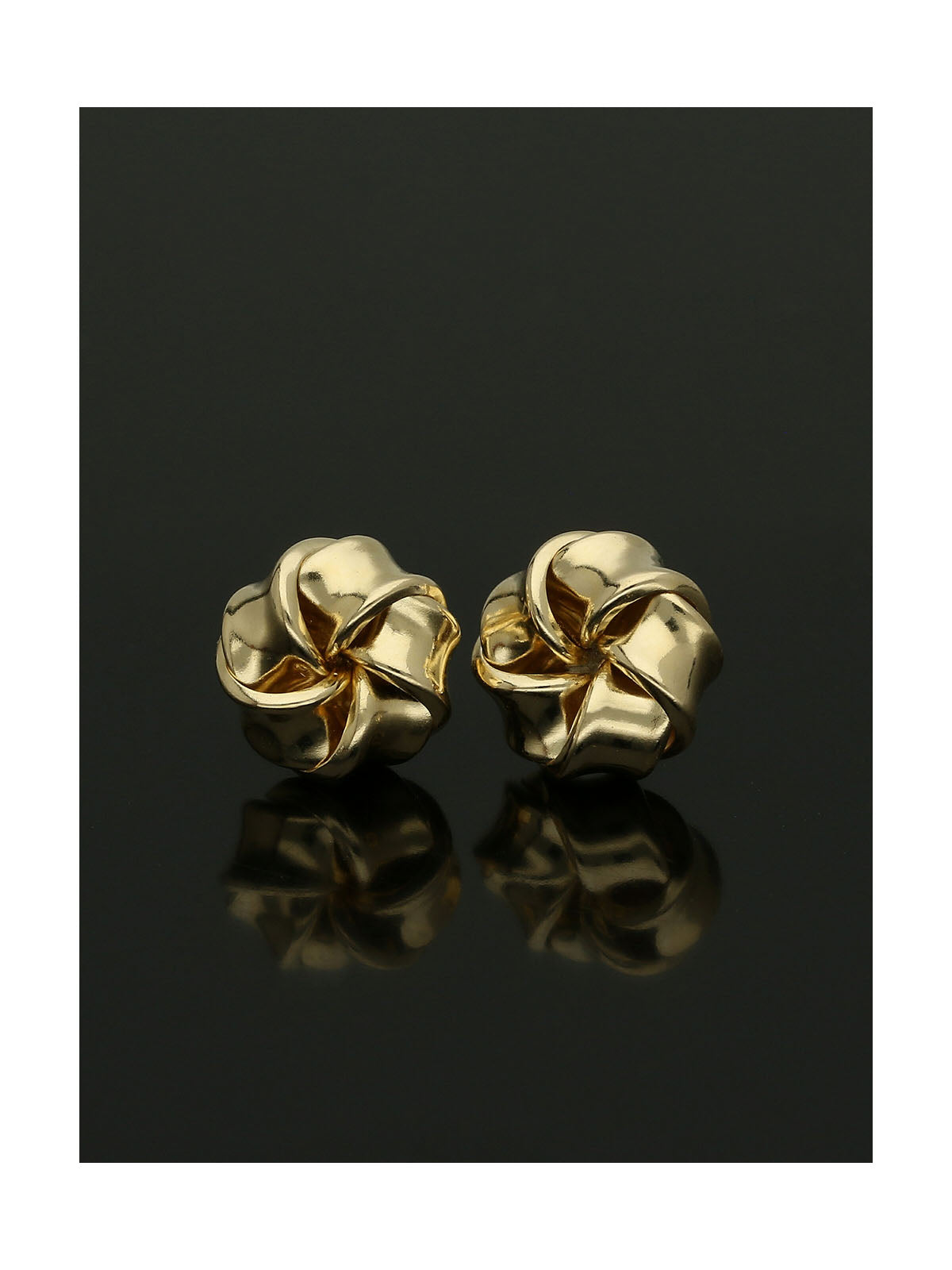 Knot Stud Earrings in 9ct Yellow Gold