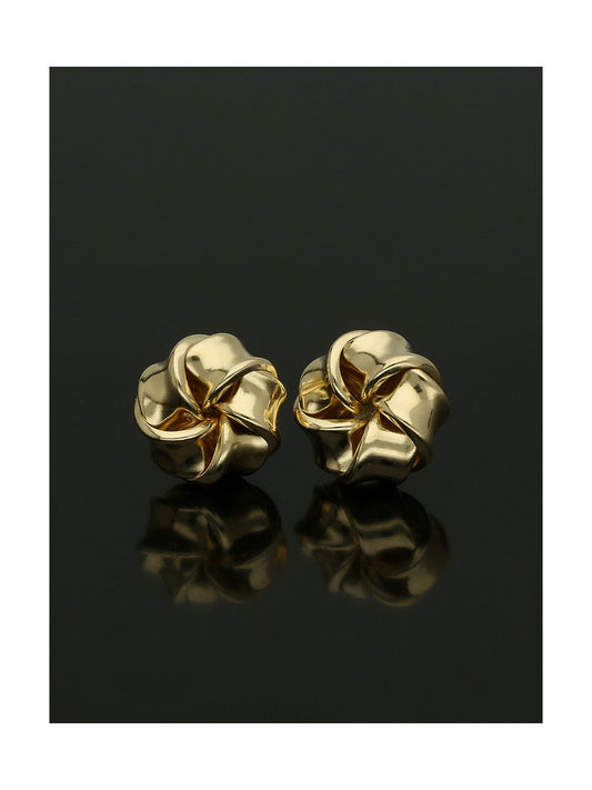 Knot Stud Earrings in 9ct Yellow Gold