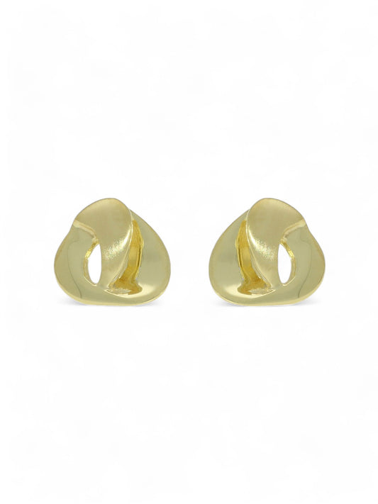 Fancy Knot Stud Earrings in 9ct Yellow Gold