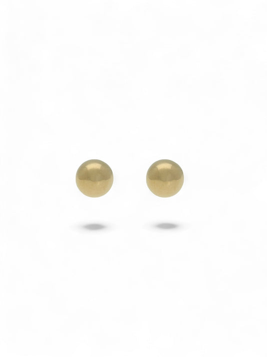 Ball Stud Earrings 3mm in 9ct Yellow Gold