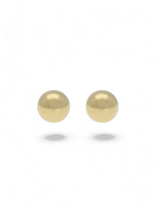Ball Stud Earrings 6mm in 9ct Yellow Gold