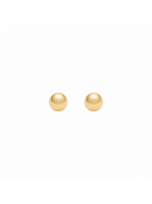 9ct Yellow Gold Ball Stud Earrings 3mm