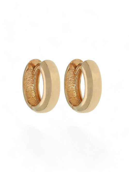 Polished Hoop Earrings 20mm in 9ct Rose Gold