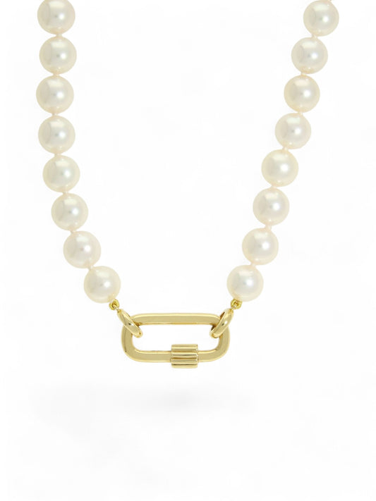 Akoya Pearl Necklace in 18ct Yellow Gold