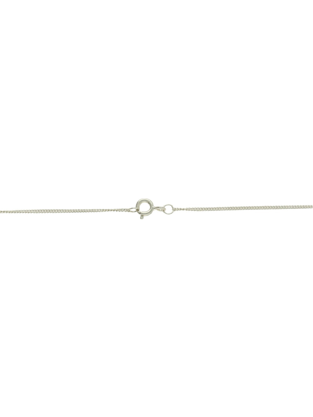 Circular Open St Christopher Pendant Necklace in Silver