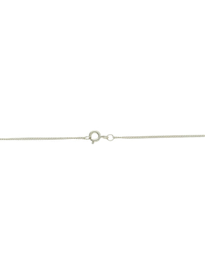 Circular Open St Christopher Pendant Necklace in Silver