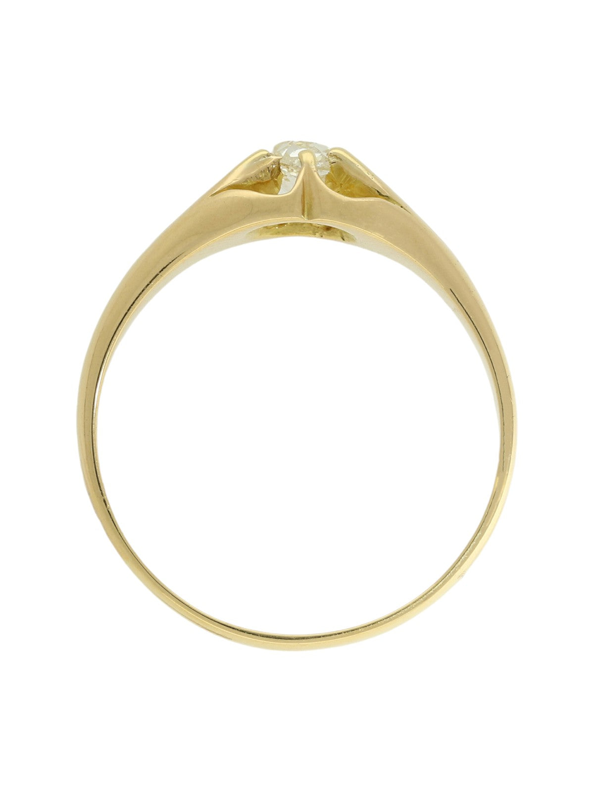 Pre Owned Diamond Gypsy Ring in 18ct Yellow Gold