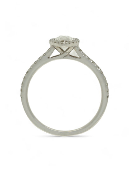 Pre Owned Diamond Cluster Ring in 18ct White Gold