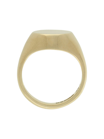 Pre Owned Oval Signet Ring in 9ct Yellow Gold