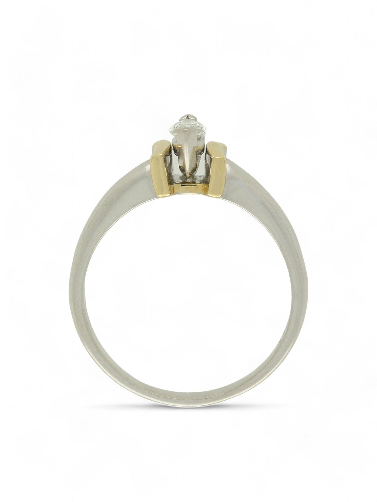 Pre Owned Diamond Solitaire 0.40ct Ring in 18ct Yellow and White Gold