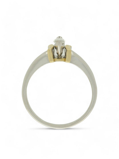 Pre Owned Diamond Solitaire 0.40ct Ring in 18ct Yellow and White Gold