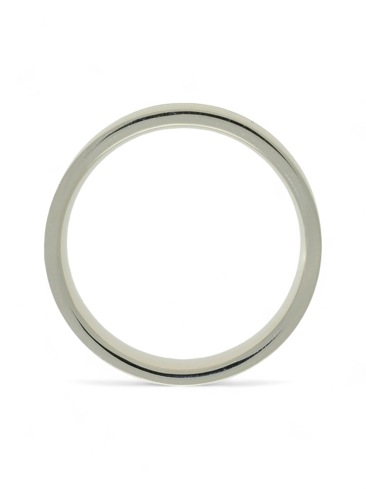Pre Owned Brown & Newirth Lined Wedding Ring in Platinum