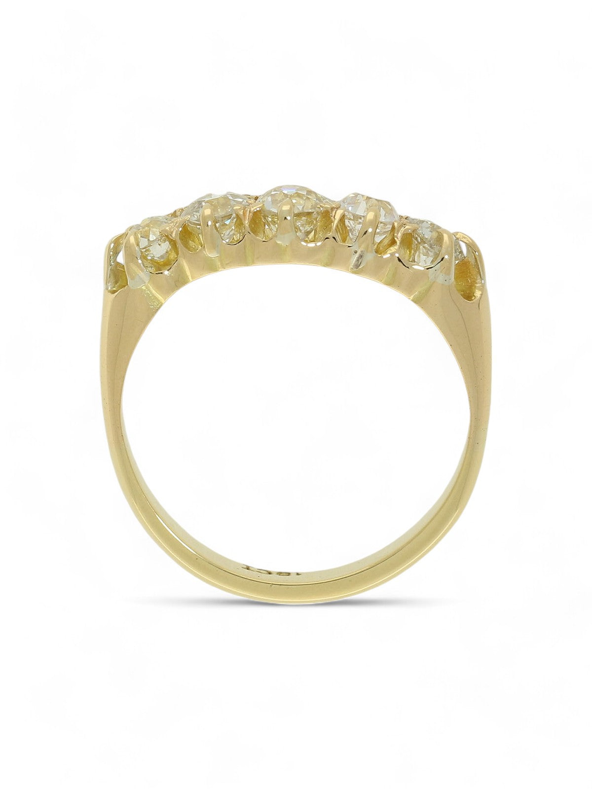 Pre Owned Diamond Five Stone Ring in 18ct Yellow Gold