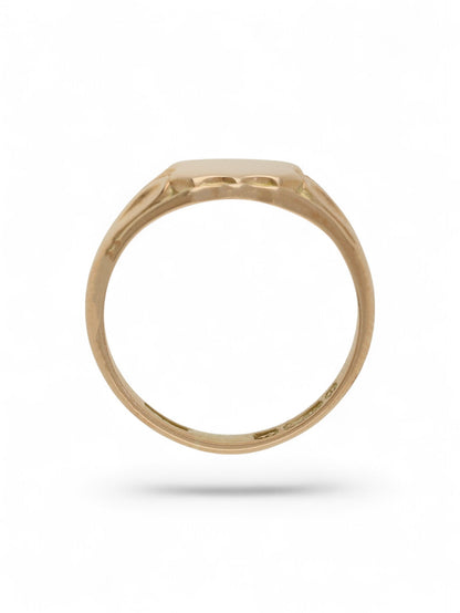 Pre-Owned Shield Top Signet Ring in 9ct Rose Gold