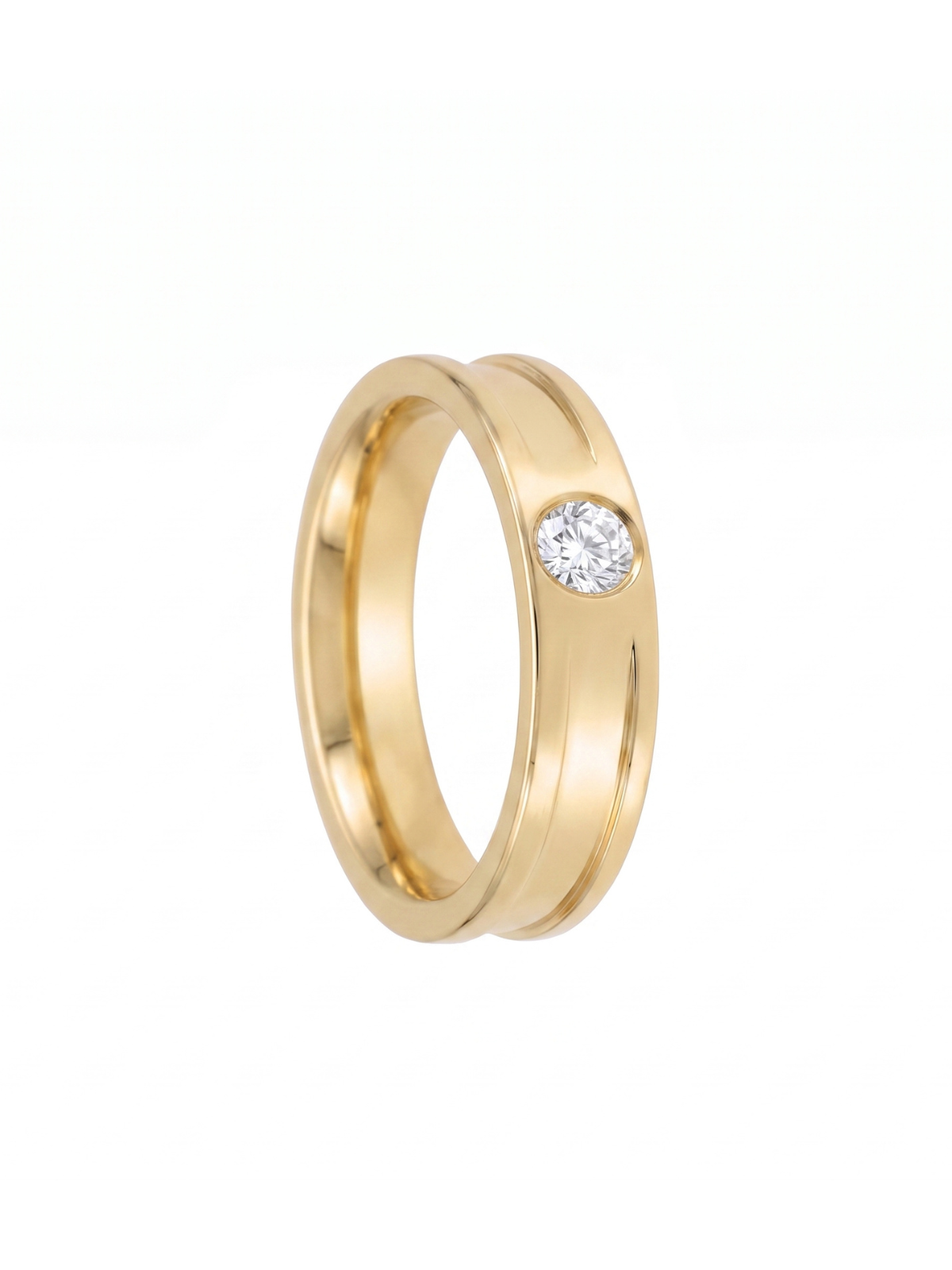 Pre-Owned Diamond Ring with 0.10ct Diamond in 18ct Yellow Gold