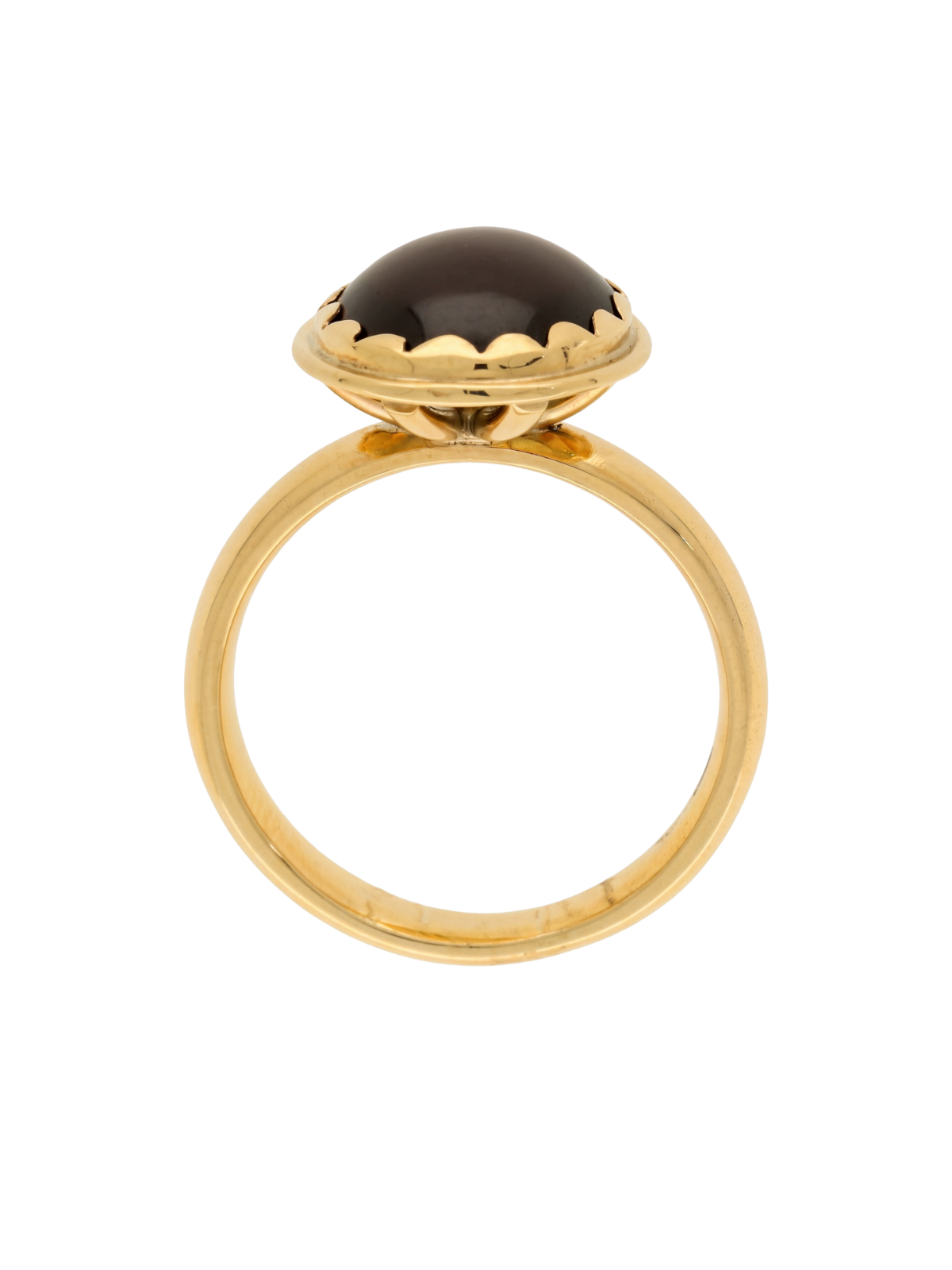 Pre-Owned Garnet Ring in 9ct Yellow Gold