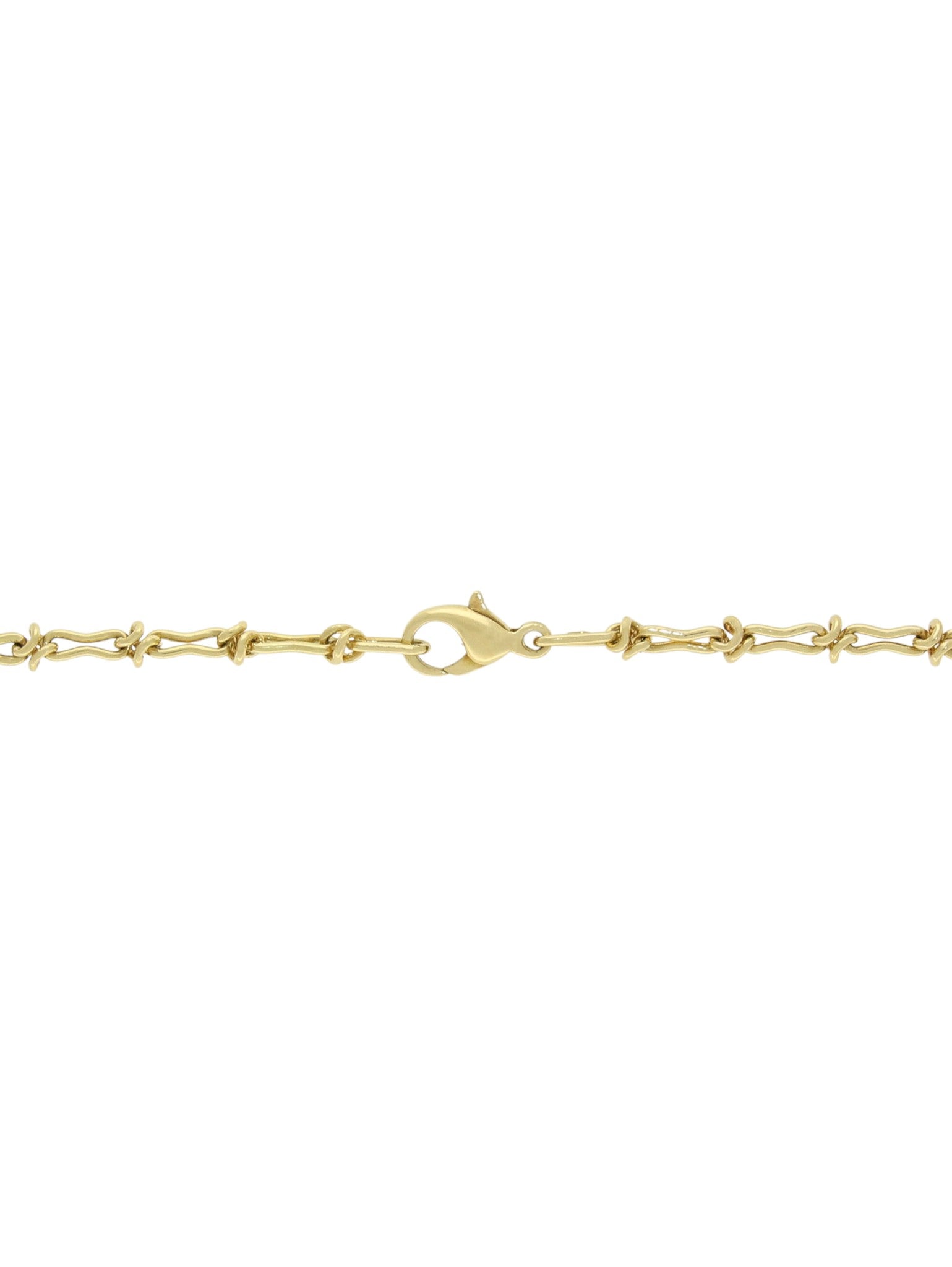 Pre-Owned Pinched Oval Link Chain in 18ct Yellow Gold