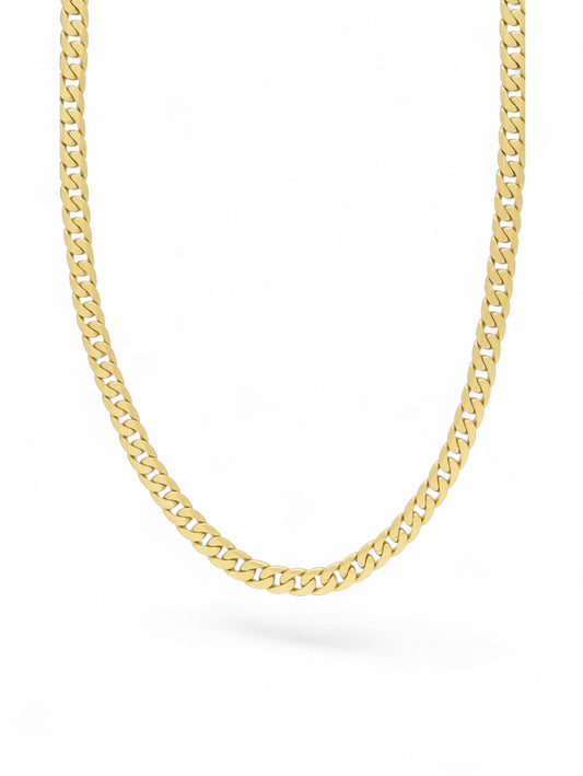 Pre-Owned 20" Flat Curb Chain in 18ct Yellow Gold