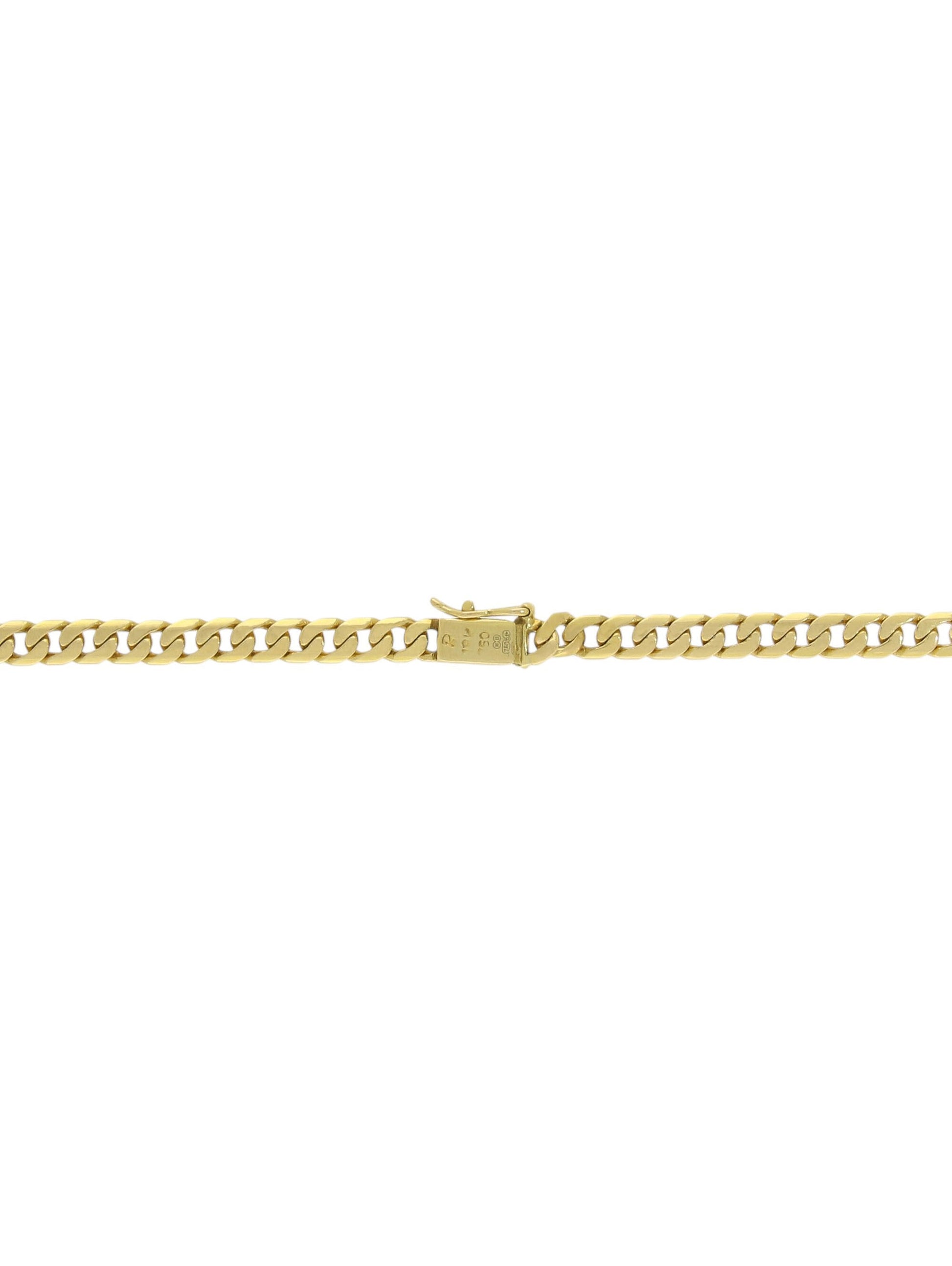 Pre-Owned 20" Flat Curb Chain in 18ct Yellow Gold