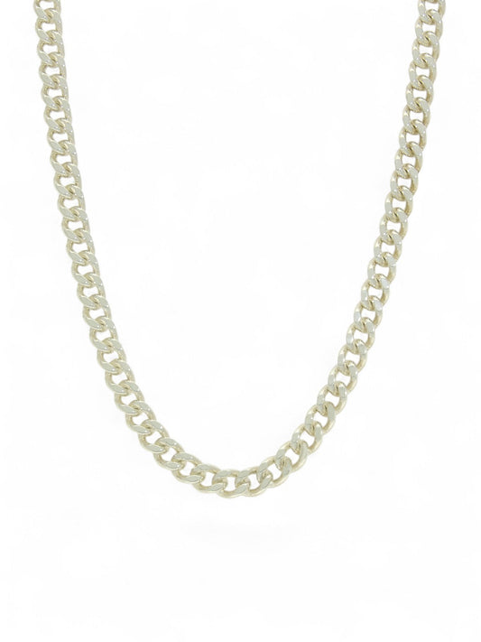 Pre Owned Filed Curb Chain in Silver