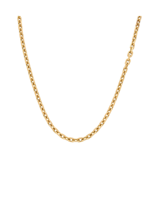 Pre-Owned 20" Square Belcher Link Chain in 9ct Yellow Gold