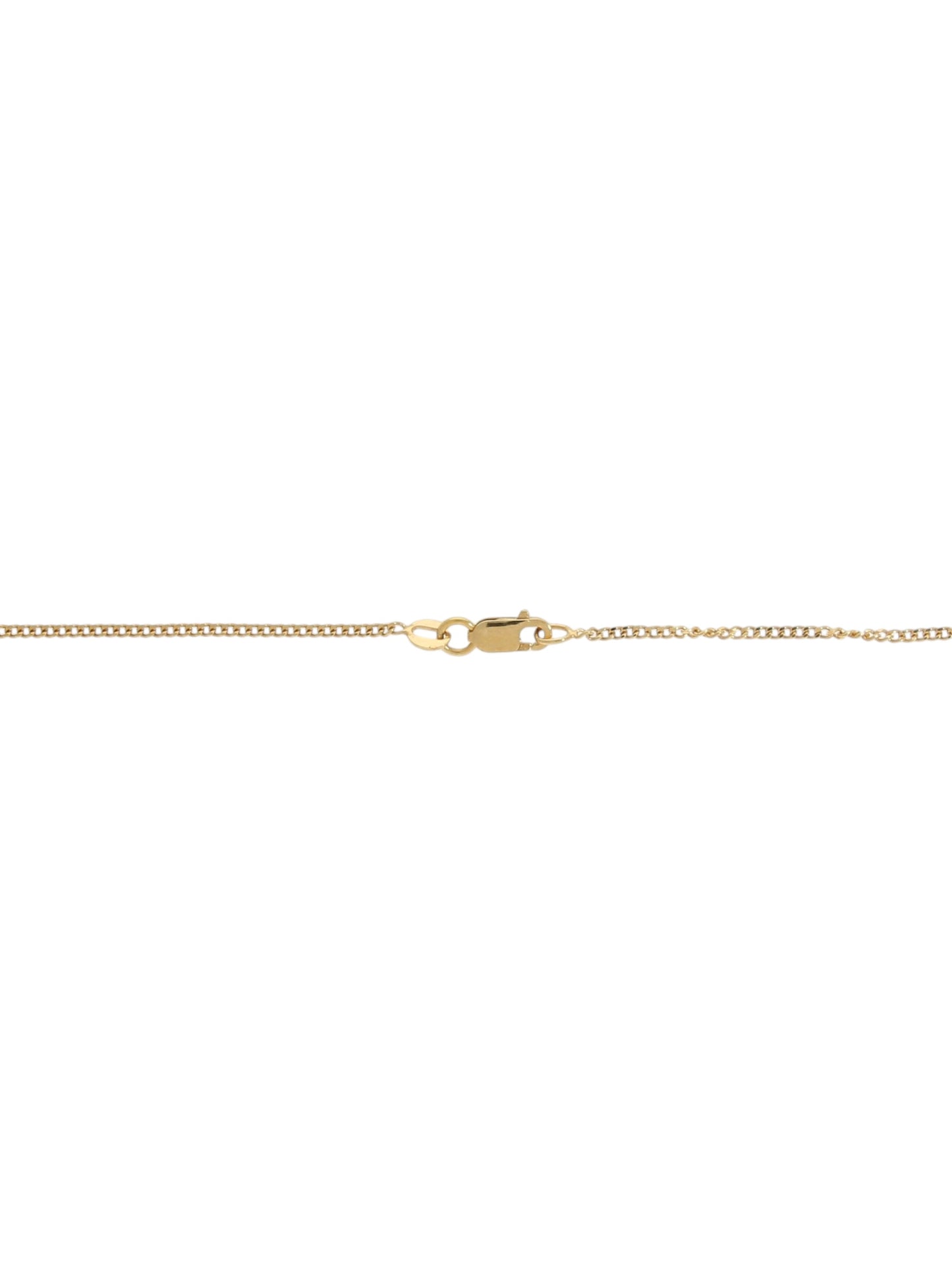 Rose-gold chain with trigger clasp on a white background.