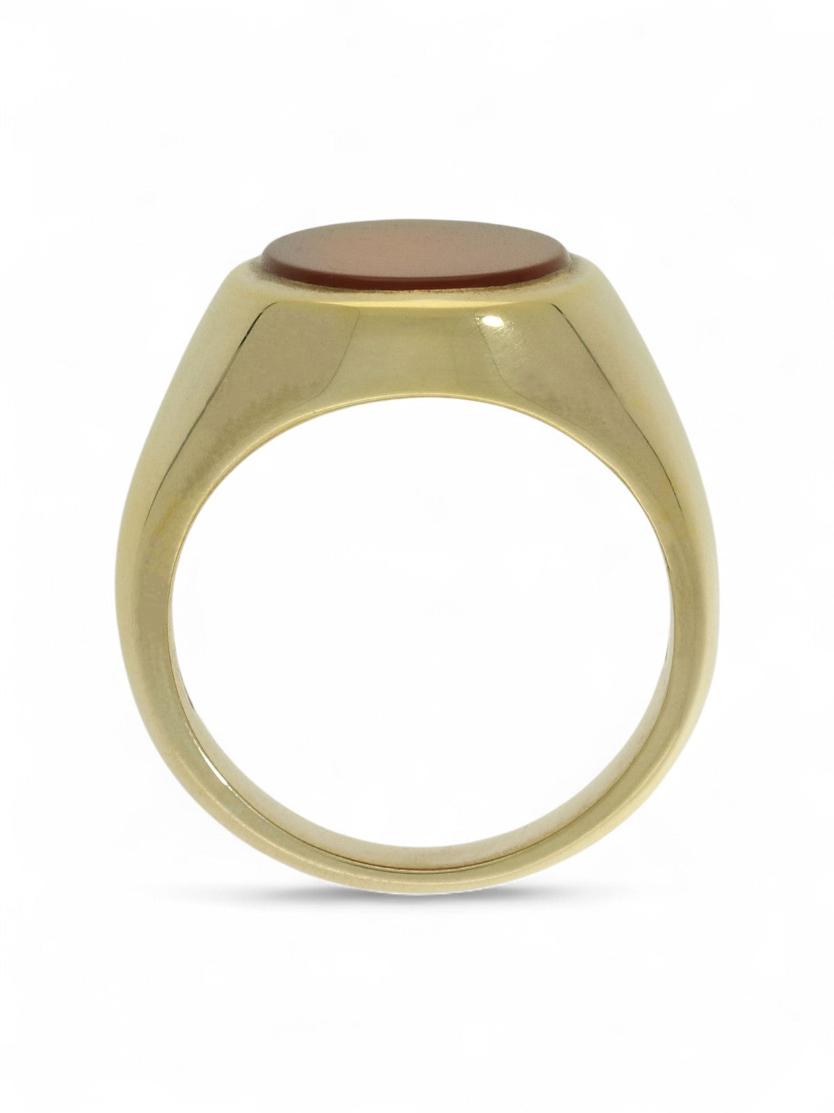 9ct Yellow Gold Cornelian Set Signet Ring