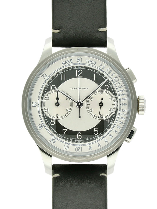 Pre Owned Longines Heritage Classic "Tuxedo" Chronograph Watch
