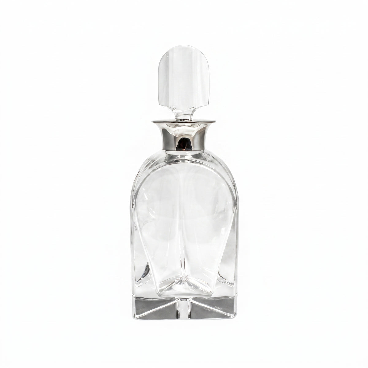 Crystal Decanter with Silver Collar