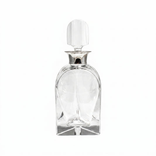 Crystal Decanter with Silver Collar