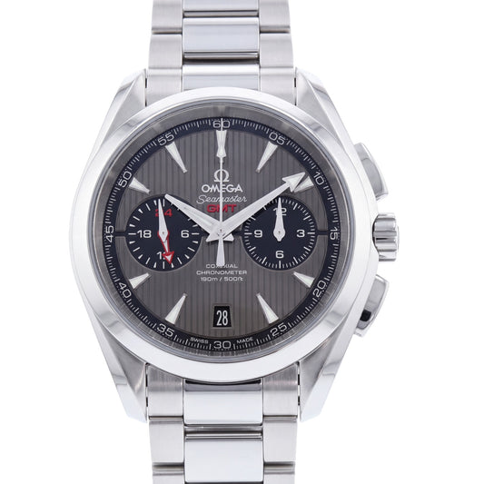 Pre-Owned Omega Seamaster Aqua Terra GMT 43mm with Steel Bracelet & Grey Dial