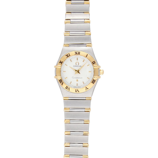 Pre-Owned Omega Constellation 22.5mm with Steel & Gold Bracelet and White Dial