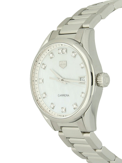 Pre Owned TAG Heuer Carrera Steel Quartz 33mm Watch on Bracelet