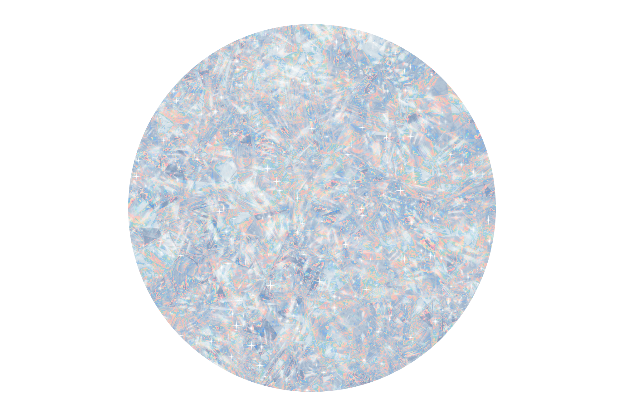 Close-up of iridescent opal gemstones on a white background.