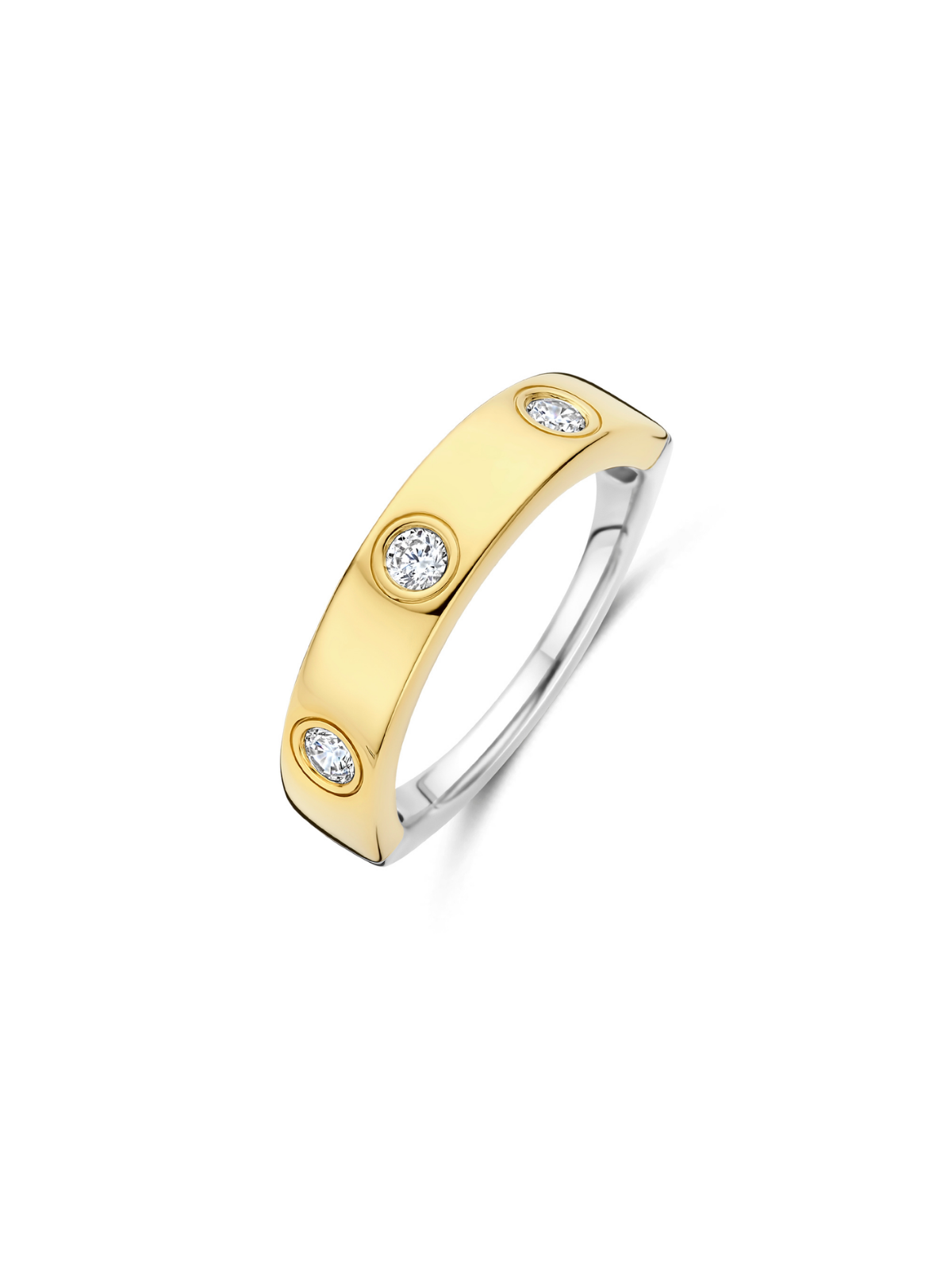 Ti Sento Classic Zirconia Ring - UK Size N - 12403ZY
