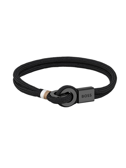 BOSS Thad Sport Black Nylon Bracelet 1580472M