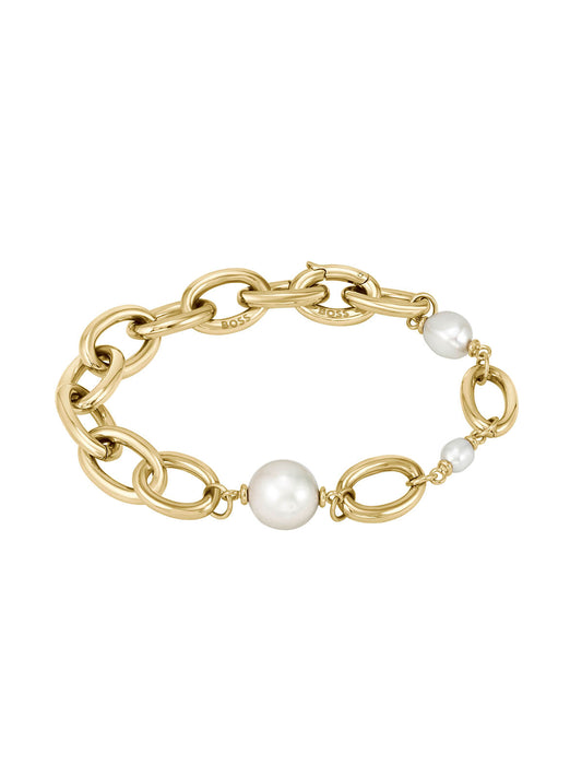 BOSS Leah Bracelet in Gold Plating & Freshwater Pearl 1580507