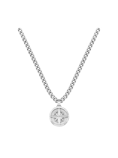 BOSS North Compass Necklace in Stainless Steel 1580544