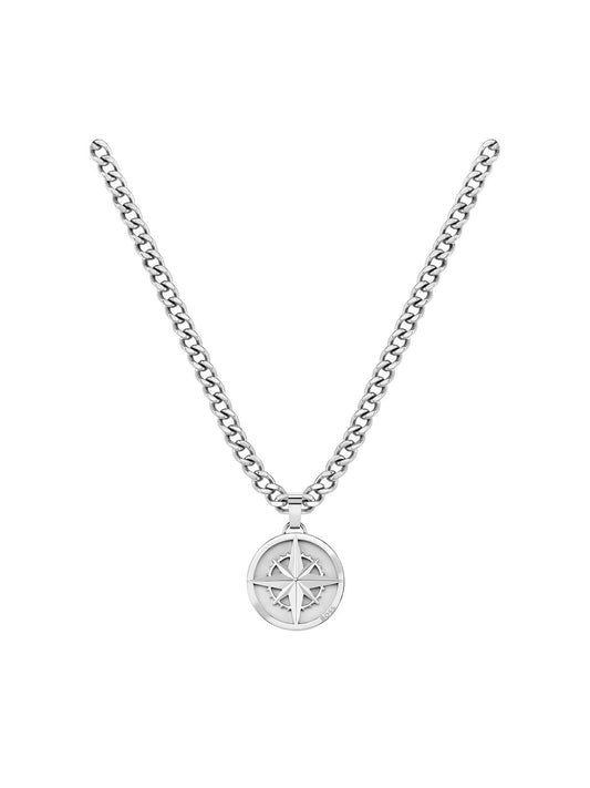 BOSS North Compass Necklace in Stainless Steel 1580544