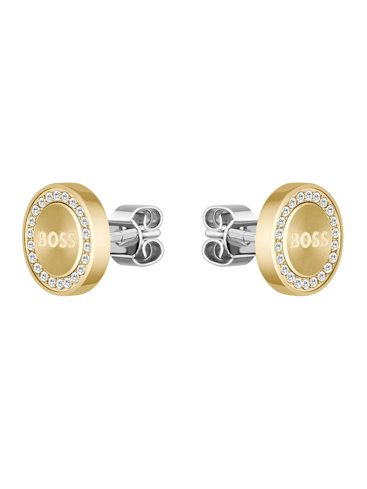 BOSS Iona Crystal Stud Earrings in Gold Plating 1580557