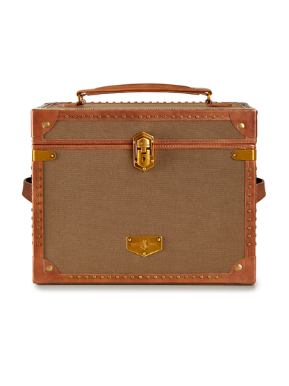 Wolf Ida Trunk Jewellery Box - Khaki *Online Exclusive*