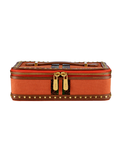 Wolf Ida Travel Jewellery Case - Orange *Online Exclusive*