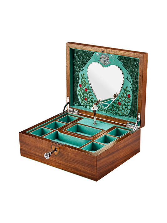 Wolf Ballet Musical Jewellery Box - Sleeping Beauty Walnut Wood *Online Exclusive*