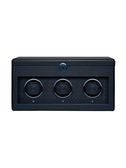 Wolf Earth Triple Watch Winder - Midnight Blue *Online Exclusive*