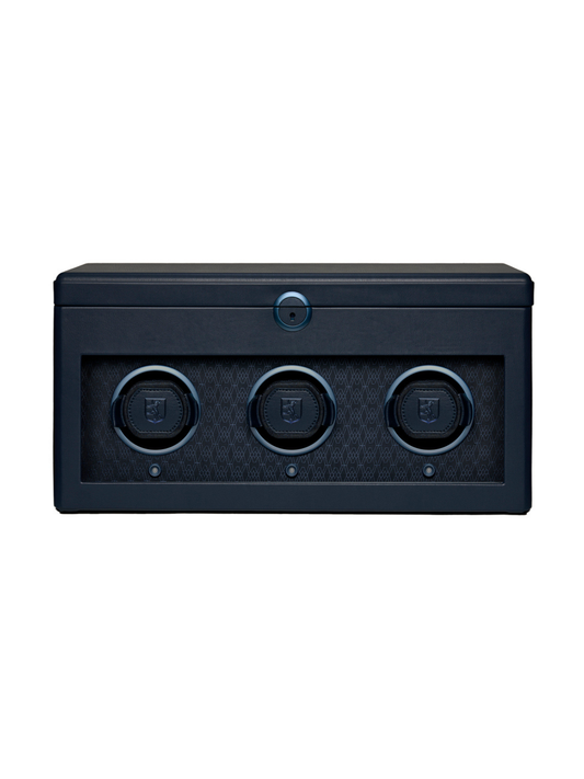 Wolf Earth Triple Watch Winder - Midnight Blue *Online Exclusive*