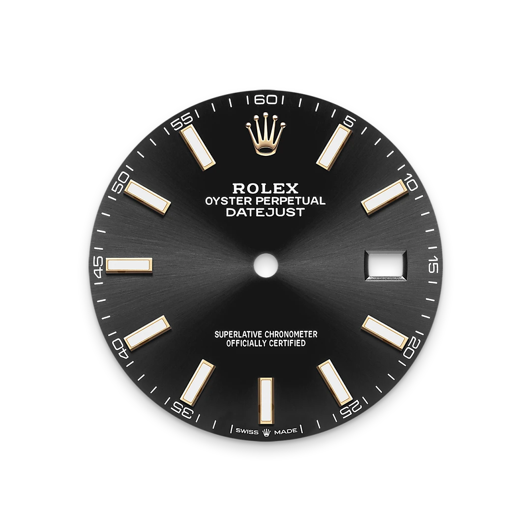 Black dial for Rolex Datejust