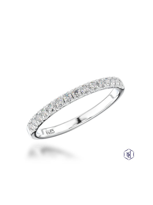 Skye Eternity 0.22ct Diamond Round Brilliant Cut Half Eternity Ring in Platinum
