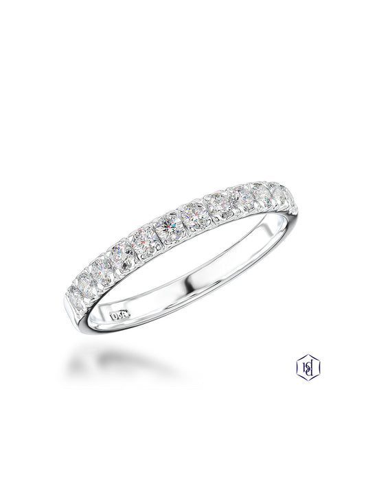 Skye Eternity 0.33ct Diamond Round Brilliant Cut Half Eternity Ring in Platinum