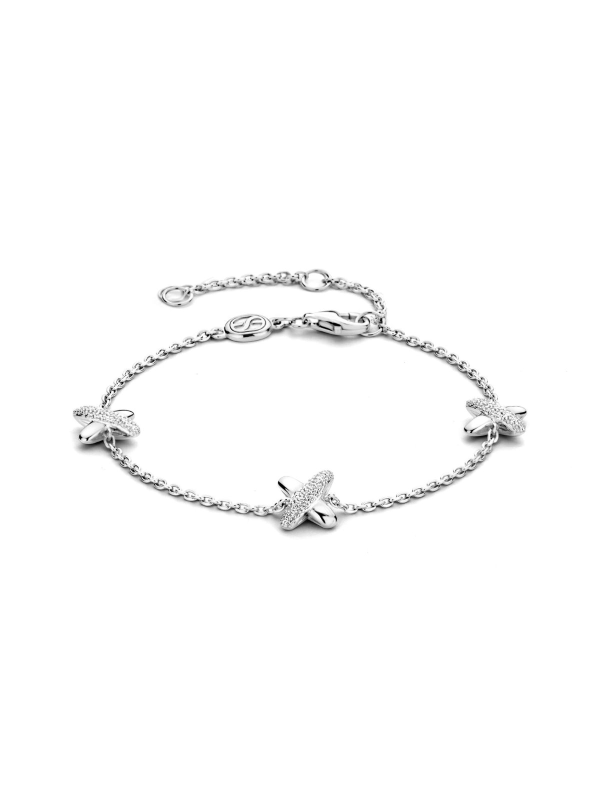 Ti Sento Zirconia Cross Bracelet 23048ZI